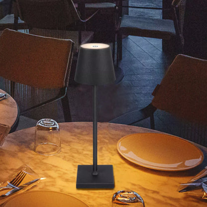 DIMMBAR LED AKKU TISCHLEUCHTE TISCHLAMPE LED LAMPE USB-NACHTTISCHLAMPEN