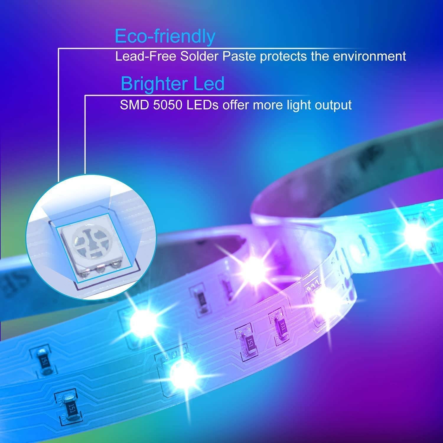 1M-20M LED Stripe RGB Leiste Streifen 5050 SMD Band Licht Leuchte Lichterkette